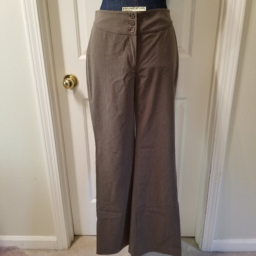 ✅NWOT Halogen Stretch Brown Pants Sz 2 #947, B21